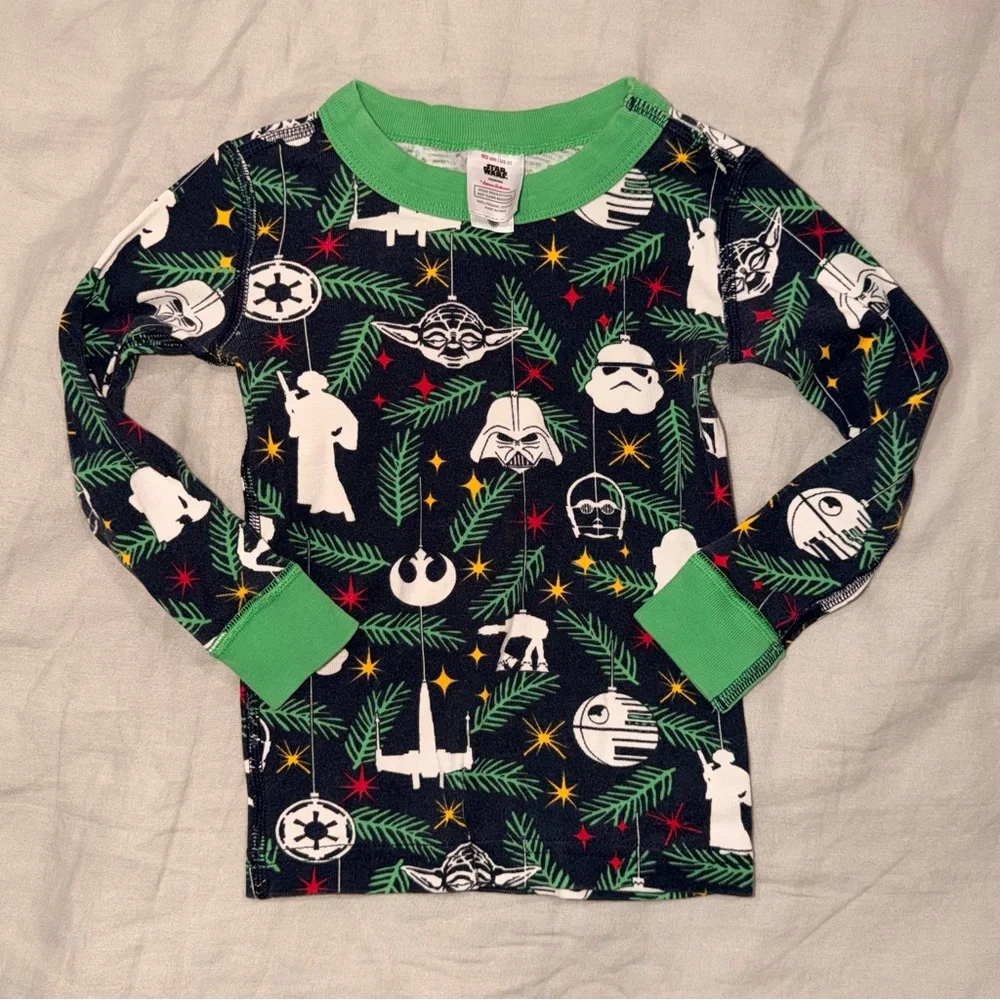 Hanna Andersson Star Wars Holiday Pajama Set Organic Cotton 3T